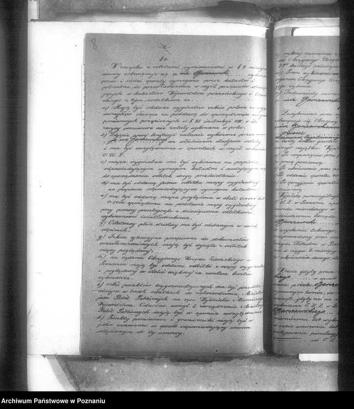 Obraz 13 z jednostki "Postępowanie techniczne /przy parcelacji majątku/ Wróble powiatu mogileńskiego"