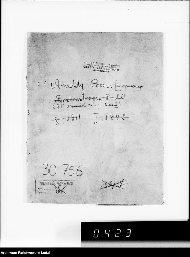 Obraz 4 z jednostki "C.H.Arnoldy Posen. [Korespondencja z G.V.w sprawie zakupu towarów]"