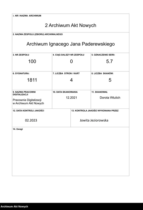 Obraz 1 z jednostki "Ol. J.; Dotyczy skasowania autonomii wyższych uczelni i sytuacji politycznej w Polsce; L.1"