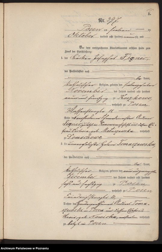 Obraz 18 z jednostki "Księga małżeństw t. III"