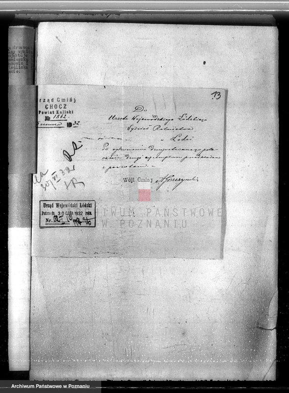 Obraz 17 z jednostki "Sprawa zmiany podziału użytkowania 1,00 ha gruntów leśnych w majątku Obory-Niniew powiaty koniński i kaliski"