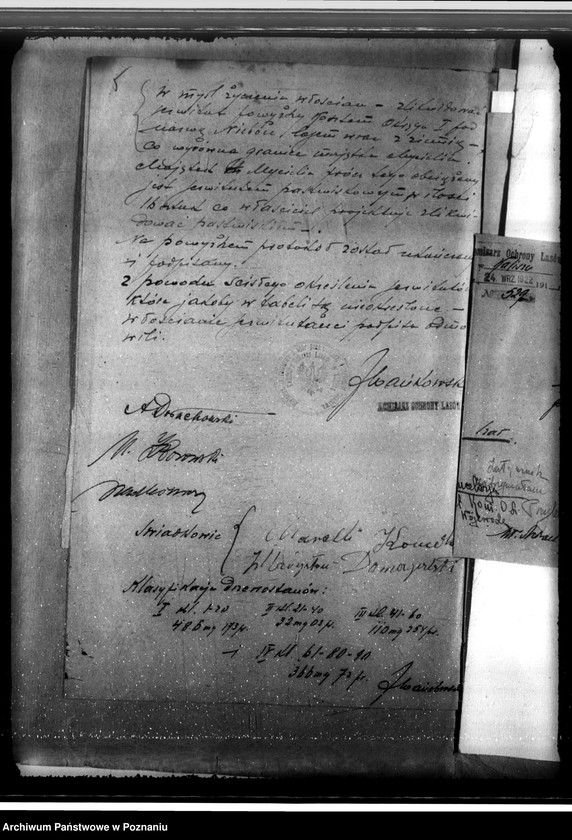 Obraz 9 z jednostki "Sprawa likwidacji serwitutów w lasach majątku Mycielin własność A. Doruchowskiego gmina Kościelec powiat kaliski"