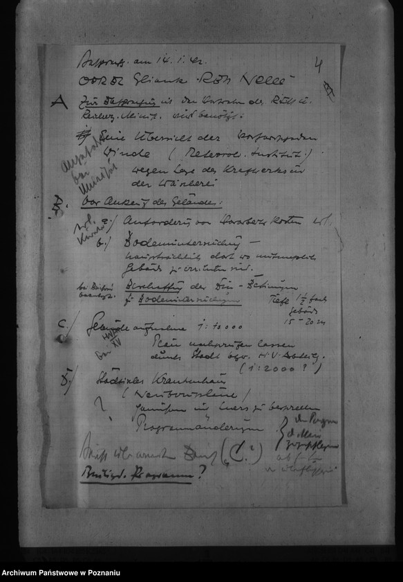 Obraz 8 z jednostki "Baupläne der Universitätsstadt Kornwerk - Posen"