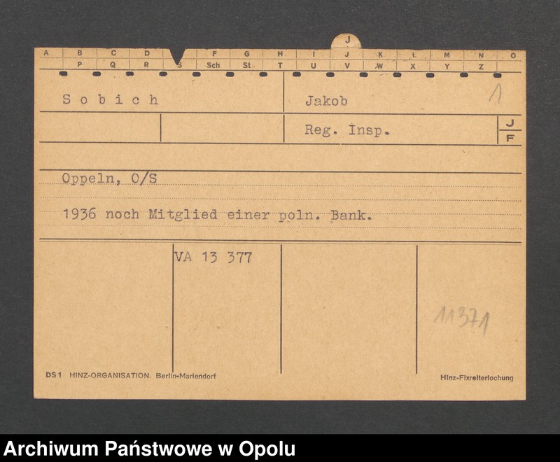 Obraz 3 z jednostki "[Sobich Jakob, Oppeln]"