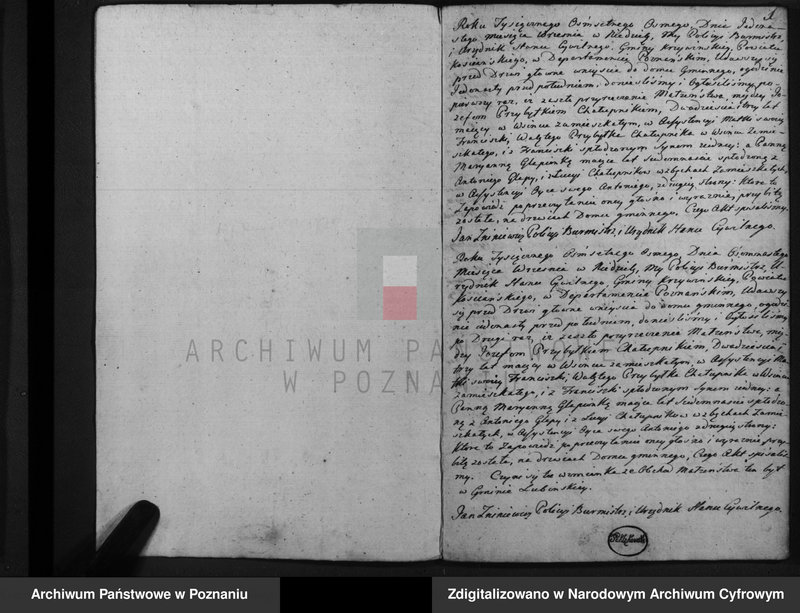 image.from.team "Akta stanu cywilnego Parafii Rzymskokatolickiej Krzywiń (pow. kościański)"