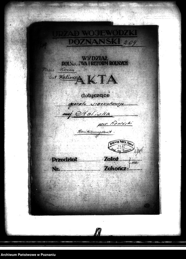 Obraz 4 z jednostki "Operat szacunkowy /parcelowanego majątku/ Kaliska powiatu konińskiego"