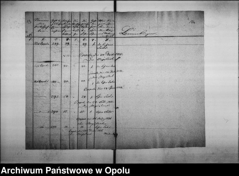 Obraz 14 z jednostki "Acta des Magistrats zu Oppeln betreffend die Einreichung der Nachweisung von dem Schulbesuch der jüdischen Kinder an das Königl[iche] Landraths=Amt. pro 1829"