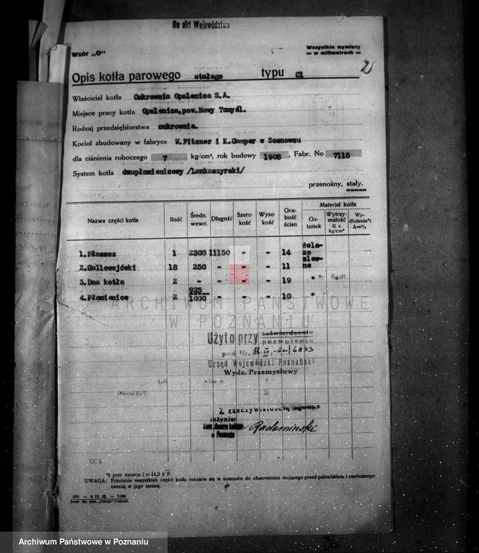 Obraz 6 z jednostki "Cukrownia Opalenica, nr woj. 6833"