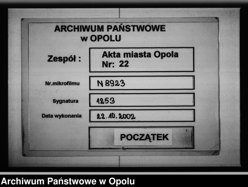 image.from.unit.number "Acta von Bestellung eines Preuss[ischen] Militair Platz Commandanten bei der Stadt Oppeln Vol. I de anno 1813"