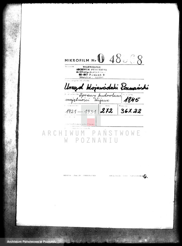 Obraz 2 z jednostki "Sprawy budowlane majętności Wijewo"