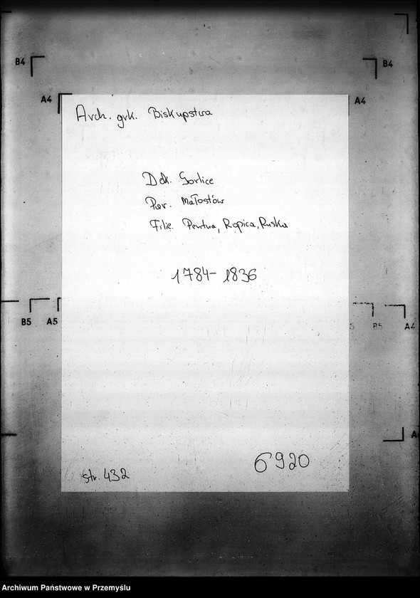 Obraz 4 z jednostki "[Kopie ksiąg metrykalnych parafii Małastów z filiami Ropica Ruska, Pętna (dekanat Gorlice)]"