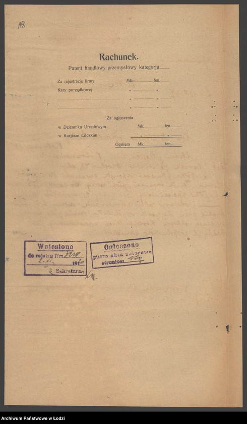 Obraz 20 z jednostki "Kon i Erlichster- sprzedaż przędzy"