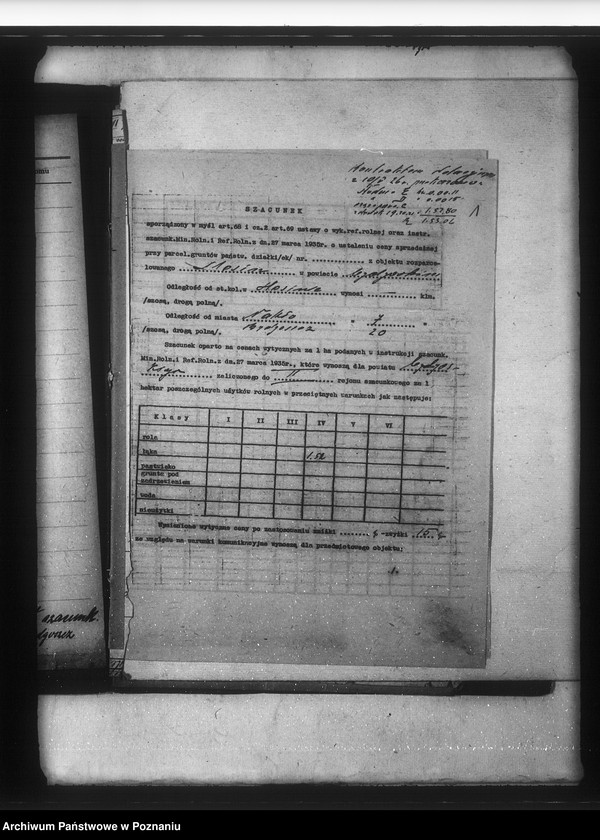 Obraz 5 z jednostki "Operat szacunkowy majątku Ślesin powiatu bydgoskiego"