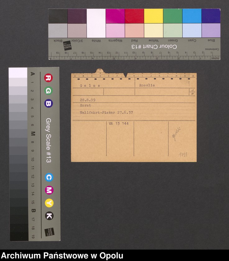 Obraz 3 z jednostki "[Galus Rosalie, ur. 28.8.1899, zam. Horst]"