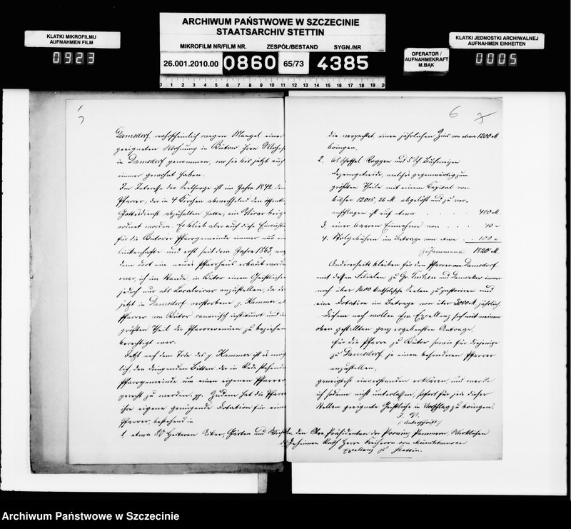 Obraz 6 z jednostki "Katholische Pfarrselle in Bütow"