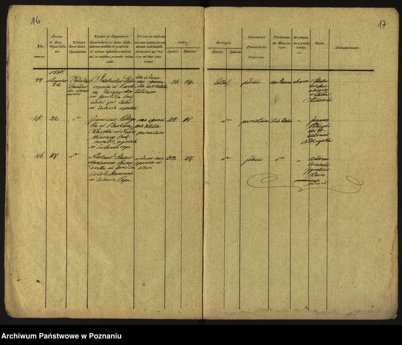 Obraz 11 z jednostki "Księga urodzeń, małżeństw i zgonów"