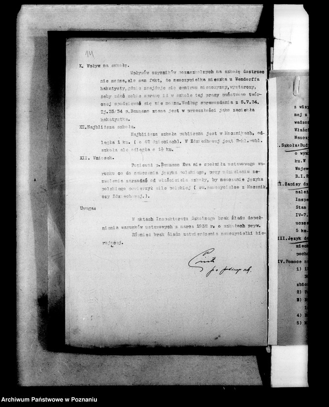 Obraz 18 z jednostki "Prywatna Szkoła Powszechna z niemieckim językiem nauczania Zdziechowa, powiat Gniezno"