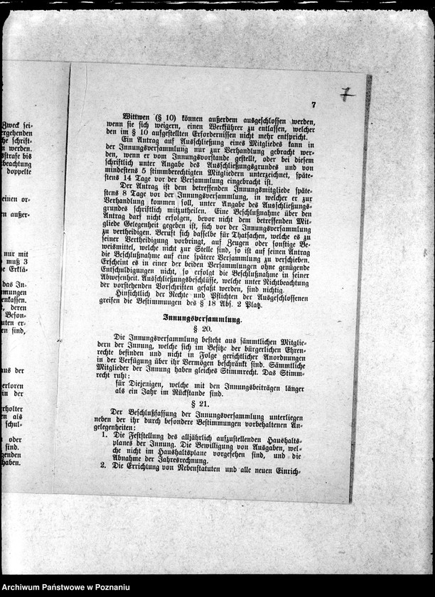 Obraz 10 z jednostki "Statut der Böttcher-Meister-Innung zu Posen"