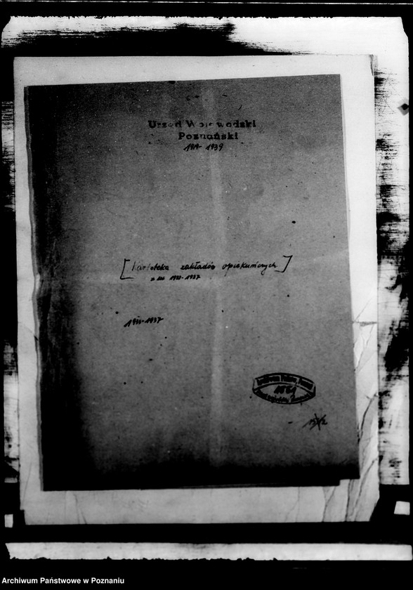 Obraz 4 z jednostki "/Kartoteka zakładów opiekuńczych/ dane z 1933-37"