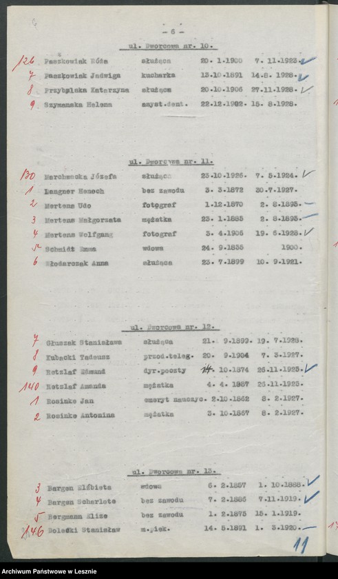 Obraz 9 z jednostki "[Obwód VI - głosuje w Katolickiej Powszechnej Szkole Żeńskiej /listy wyborców/]"