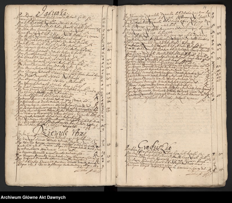 image.from.unit.number "Rejestry pogłównego generalnego z różnych województw."