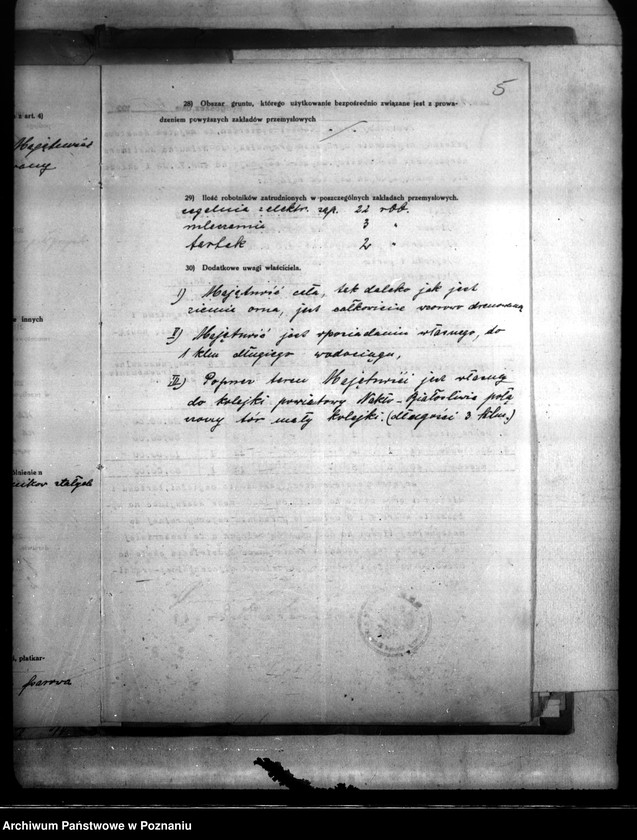 Obraz 11 z jednostki "Majątek Kosztowo powiatu wyrzyskiego wyłączenie z art. 4/5 ustawy o wykonaniu reformy rolnej Helmut Buettner"