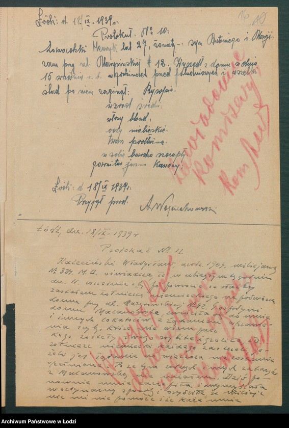 Obraz 19 z jednostki "[II Komisariat - protokoły i raporty patroli i posterunków]"