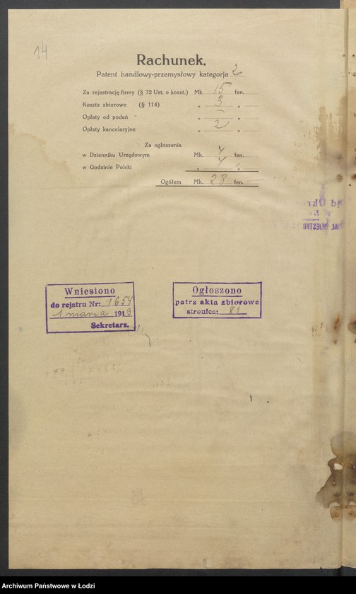 Obraz 16 z jednostki "Izrael Chaim Praszkier- sprzedaż farb"