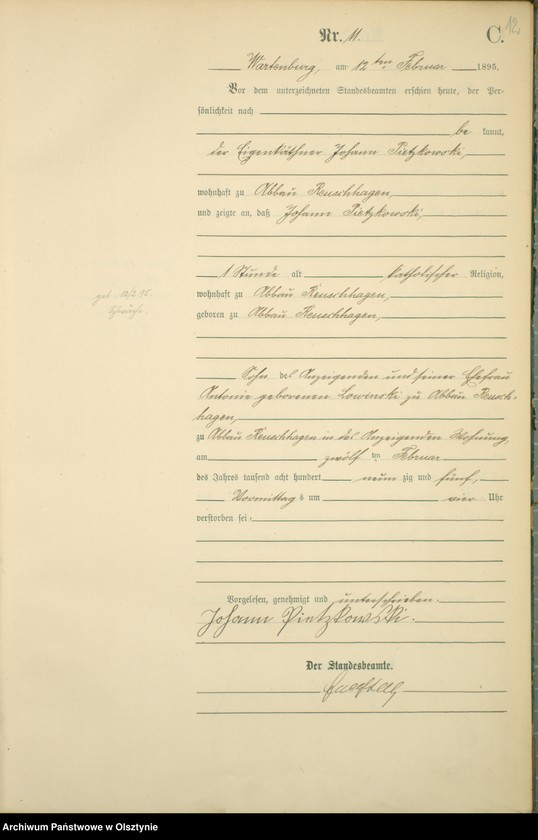 image.from.unit.number "Sterbe-Haupt-Register Nr 1 - 129"