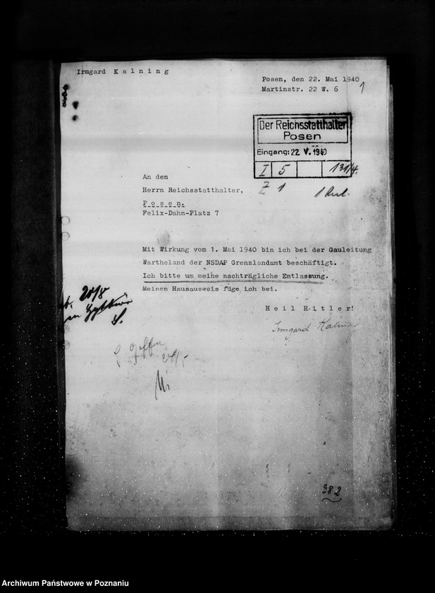 Obraz 5 z jednostki "Angestellten der Zentralstelle "Deutsche Volksliste" Posen"