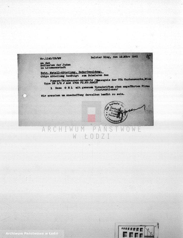 Obraz 19 z jednostki "Bedarfsmeldungen [Skierowane do GV zapotrzebowania na surowce, materiały, narzędzia, maszyny itp. potrzebne resortom pracy do produkcji; zamówienia żywności, lekarstw]"