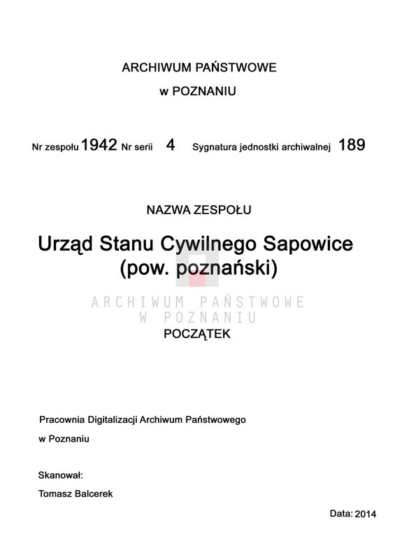 Obraz 3 z jednostki "Sterbe-Haupt-Register"