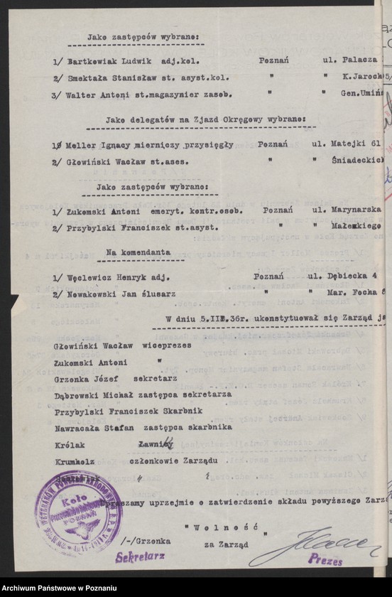 image.from.unit.number "Akta Koła Pracowników Kolejowych w Poznaniu."