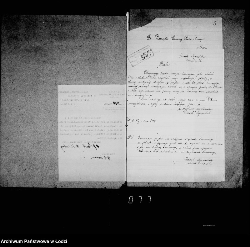 Obraz 7 z jednostki "Akta dotyczące synagogi przy ul. Wolborskiej nr 20"