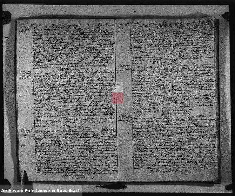 image.from.unit.number "Duplikat Urodzonych, Zaślubionych i Zejscia Parafii Filipowskiej za rok 1845"