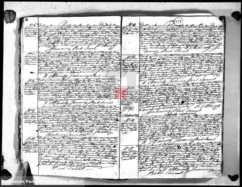 image.from.unit.number "Księga duplikat urodzonych, zaślubionych i zeszłych urzędnika stanu cywilnego, parafji suwalskiey na rok 1833"