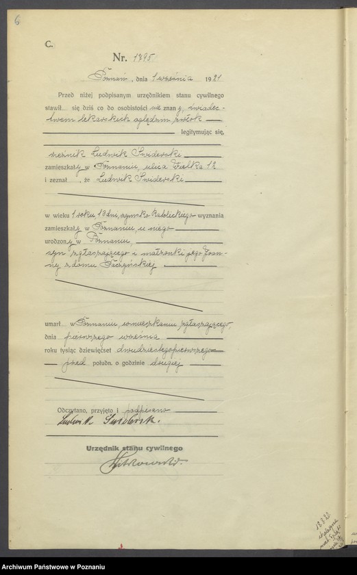 Obraz 8 z jednostki "Księga miejscowa zgonów tom IV [Rejestr główny zgonów]"