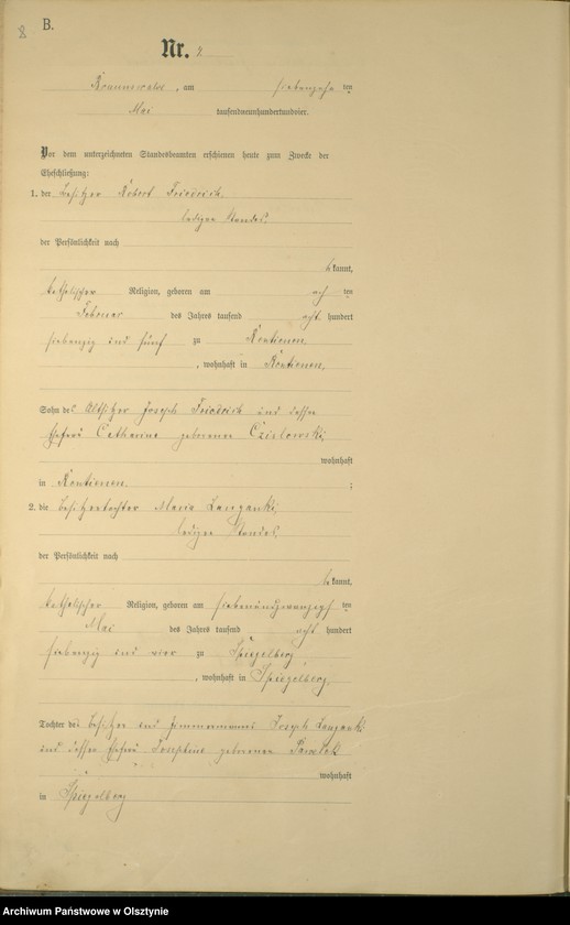 image.from.unit.number "Heiraths-Haupt-Register Nr 1 - 19"