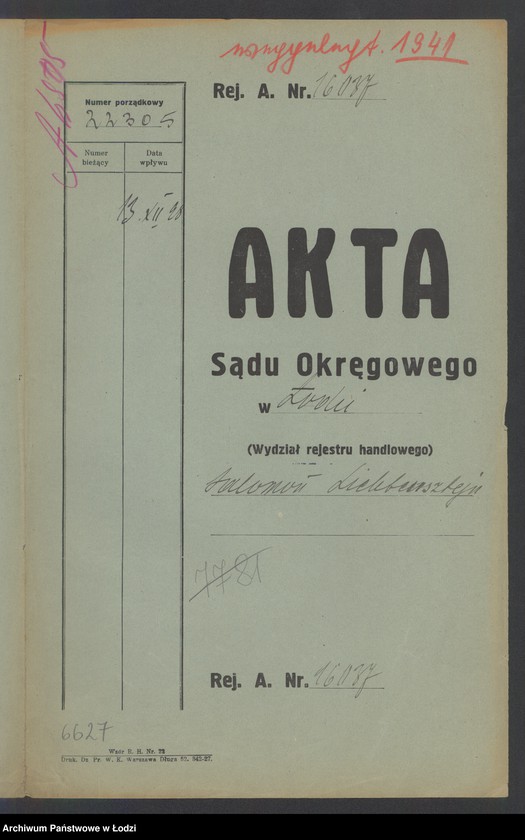 Obraz 2 z jednostki "Salomon Lichtensztejn – sklep spożywczy"