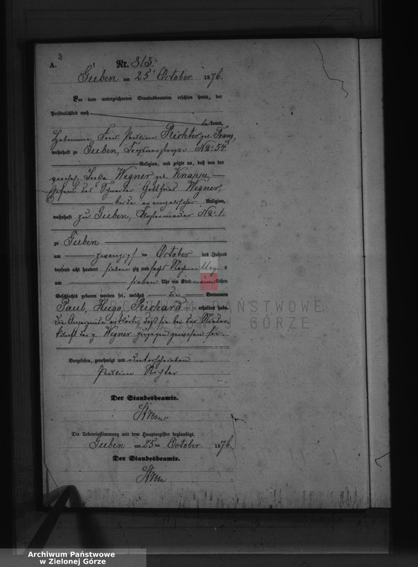 image.from.unit.number "Geburts-Neben-Register, Band III von No 812 bis No 980"