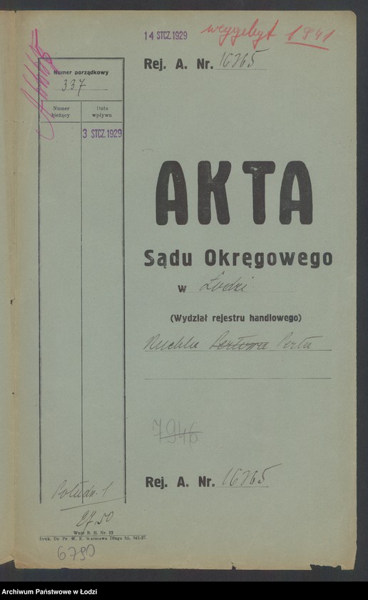 Obraz 2 z jednostki "Ruchla Perła - księgarnia"