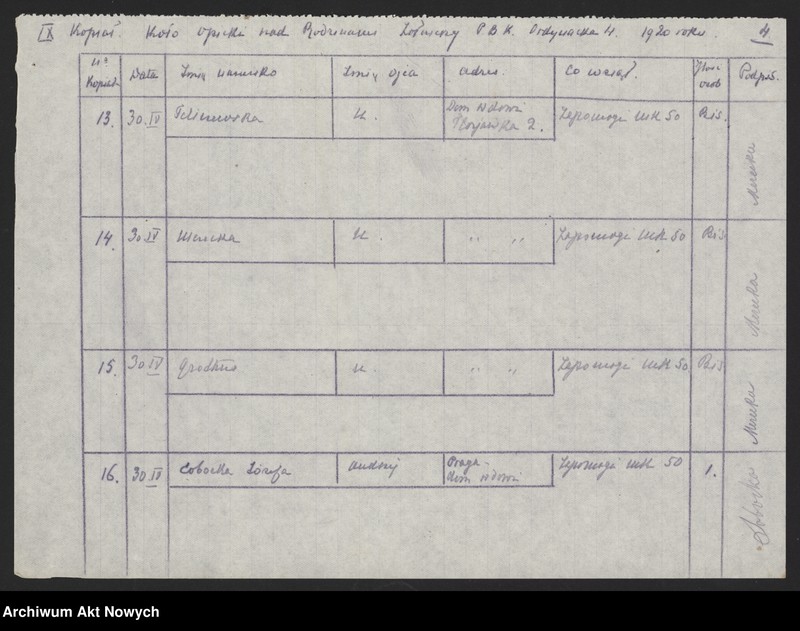 image.from.unit.number "Koło Opieki nad Rodzinami Żołnierzy w Warszawie (Pokwitowania)"