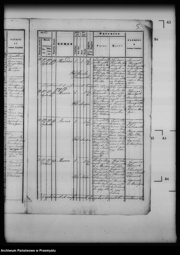 Obraz 9 z jednostki "[Kopie ksiąg metrykalnych parafii Uniatycze (dekanat Drohobycz)]"