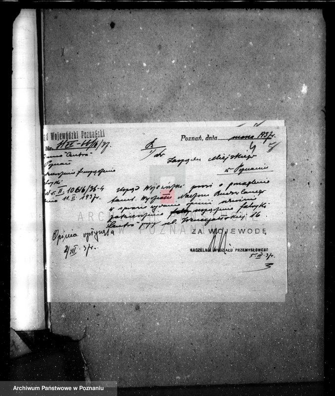 Obraz 8 z jednostki "Projekt urządzenia zmian zakładu przemysłowego fabryki "Centra" ulica Wenecjańska nr 16"