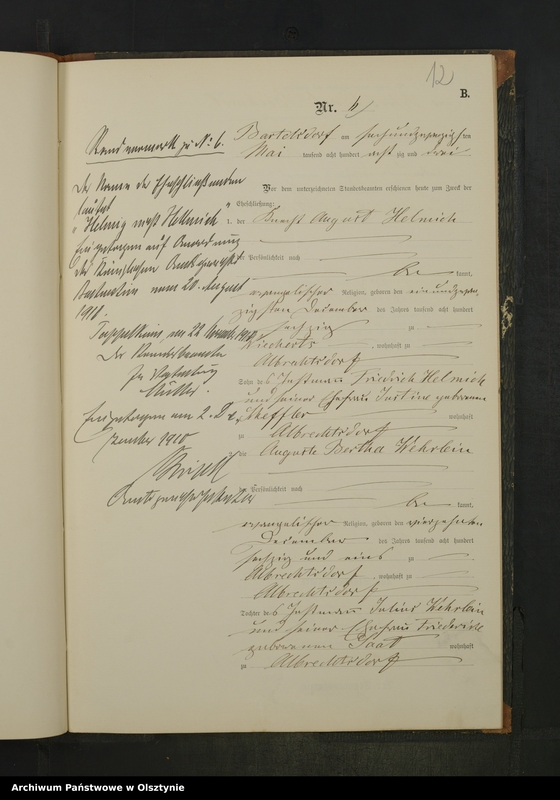 image.from.unit.number "Heiraths-Neben-Register Nr 1 - 14"