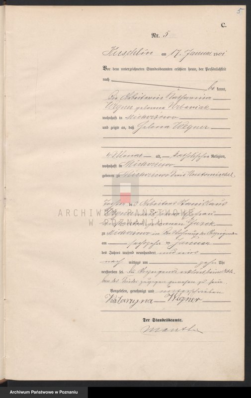 Obraz 8 z jednostki "Sterbe-Haupt-Register"