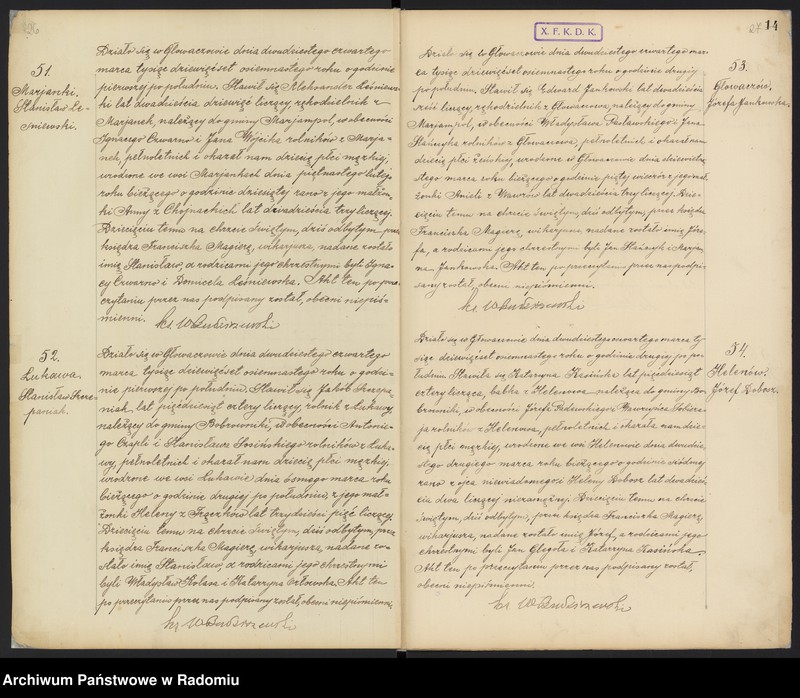 image.from.unit.number "Urząd Stanu Cywilnego w Głowaczowie Akta urodzeń, małżeństw, zgonów 1918 rok"