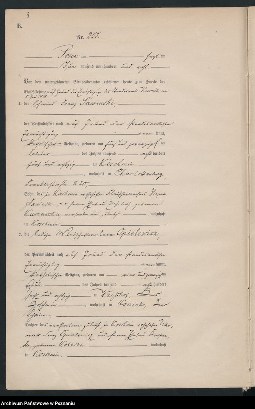 Obraz 6 z jednostki "Księga miejscowa małżeństw tom II [Rejestr główny małżeństw]"