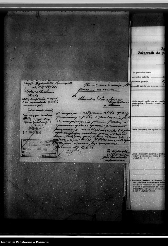 Obraz 7 z jednostki "Zatwierdzenie zakładu przemysłowego /rzeźni/ Artura Abrahama w Hucie pow. czarnkowski"