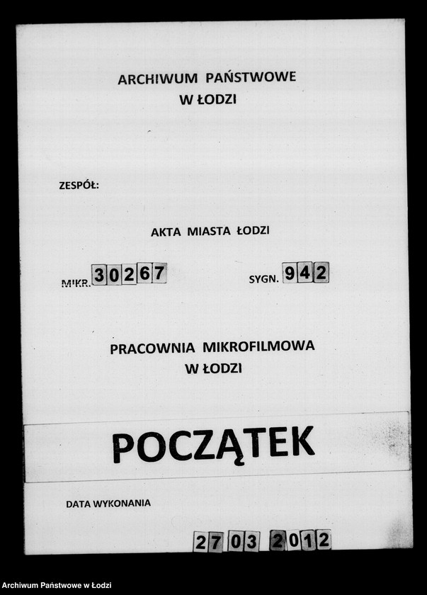 Obraz 1 z jednostki "Akta w przedmiocie attestów ubóstwa"